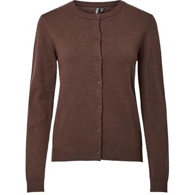PIECES Pcnora Ls O-neck stickad kofta Noos Bc, Het fudge, XS PIECES Pcnora Ls O-neck stickad kofta Noos Bc, Het fudge, XS
