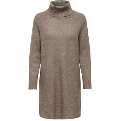 ONLY Dam Onlhouston Ls klänning med rullkrage, valnöt, XL, Valnöt, XL ONLY Dam Onlhouston Ls klänning med rullkrage, valnöt, XL, Valnöt, XL