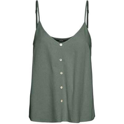 VERO MODA dam Vmmymilo Singlet WVN Ga Top, Laurelkrans, M VERO MODA dam Vmmymilo Singlet WVN Ga Top, Laurelkrans, M