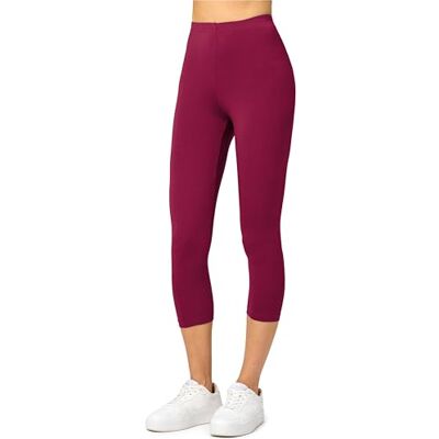 Merry Style Dam 3/4 Leggings MS10-144(Bourgogne, S) Merry Style Dam 3/4 Leggings MS10-144(Bourgogne, S)