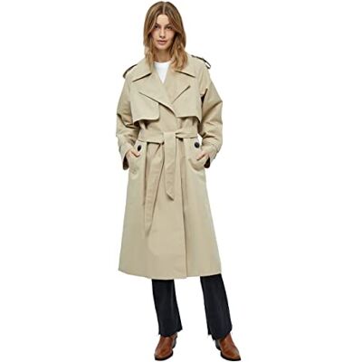 Minus Dam Andrea Trenchcoat, Fjäder Grå, 18, Fjäder grå Minus Dam Andrea Trenchcoat, Fjäder Grå, 18, Fjäder grå