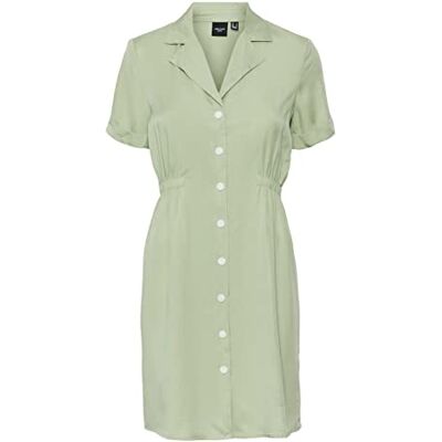 VERO MODA Dam Vmharper Ss kort klänning, Reseda, XS VERO MODA Dam Vmharper Ss kort klänning, Reseda, XS