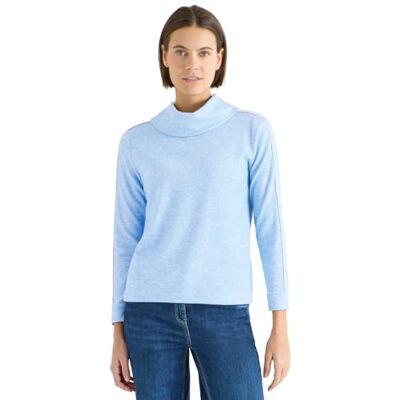 Cecil Melange skjorta med tejp Fountain Blue Melange XXL Cecil Melange skjorta med tejp Fountain Blue Melange XXL
