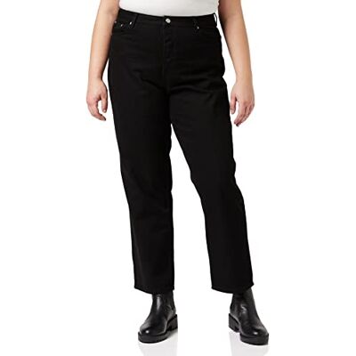 NA-KD denim jeans med raka ben, Tvättad svart, 40 SE NA-KD denim jeans med raka ben, Tvättad svart, 40 SE