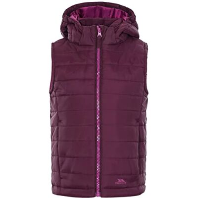 Trespass 5045274634709 Girls Aretha Lightly Padded Hooded Contrast Gilet, flerfärgad, en storlek, lila, Lila, one size Trespass 5045274634709 Girls Aretha Lightly Padded Hooded Contrast Gilet, flerfärgad, en storlek, lila, Lila, one size