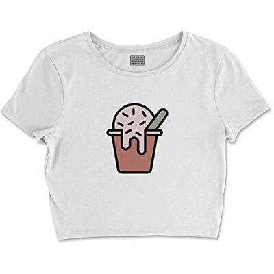 Bona Basics , Digitalt tryck, bas-t-shirt för kvinnor, 100% bomull, vit, avslappnad, damtoppar, storlek: M, Vitt och blått, M kort Bona Basics , Digitalt tryck, bas-t-shirt för kvinnor, 100% bomull, vit, avslappnad, damtoppar, storlek: M, Vitt och blått, M kort