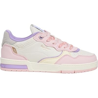 Pepe Jeans Levitt Velvet G Sneak, Rosa (mjuk rosa), 13,5 UK Pepe Jeans Levitt Velvet G Sneak, Rosa (mjuk rosa), 13,5 UK