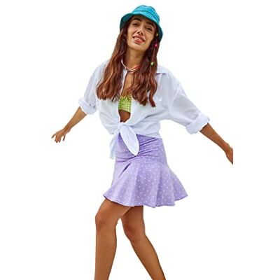 Trendyol Kvinnor, lila volymshorts, & bermudashorts, 38 Trendyol Kvinnor, lila volymshorts, & bermudashorts, 38