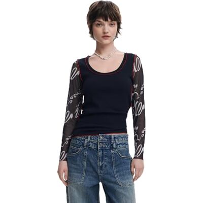Desigual TS_Martina, 2000 Svart, S, svart, S Desigual TS_Martina, 2000 Svart, S, svart, S