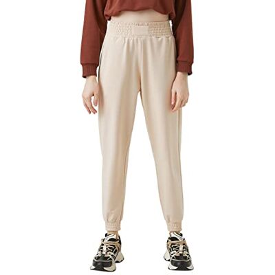 Koton Dam elastisk midja joggingbyxor sweatpants, Beige (058), XL Koton Dam elastisk midja joggingbyxor sweatpants, Beige (058), XL