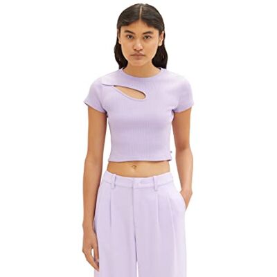 TOM TAILOR Denim Damer T-shirt 1035394, 31042 Lilac Vibe, L TOM TAILOR Denim Damer T-shirt 1035394, 31042 Lilac Vibe, L