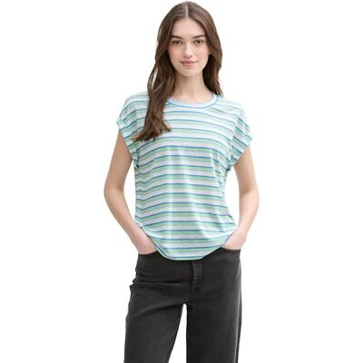 TOM TAILOR Denim T-shirt för kvinnor, 37819 – Ljus Multicolor Stripe, XS TOM TAILOR Denim T-shirt för kvinnor, 37819 – Ljus Multicolor Stripe, XS