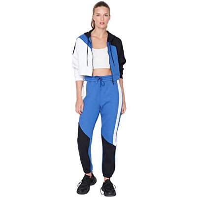Trendyol Dam herr medium linning lösa joggingbyxor sweatpants, saxe blå, M, Saxblå, M Trendyol Dam herr medium linning lösa joggingbyxor sweatpants, saxe blå, M, Saxblå, M
