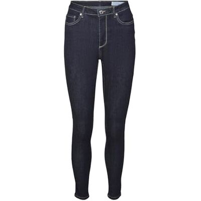VERO MODA damjeans, Mörkblå denim/detalj: rinse, (XS) W x 34L VERO MODA damjeans, Mörkblå denim/detalj: rinse, (XS) W x 34L