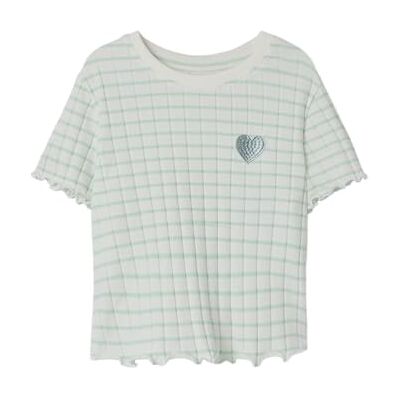 NAME IT Namn det flicka Nkflenilla Ss crop top Ps, Gossamer Green, 116 NAME IT Namn det flicka Nkflenilla Ss crop top Ps, Gossamer Green, 116