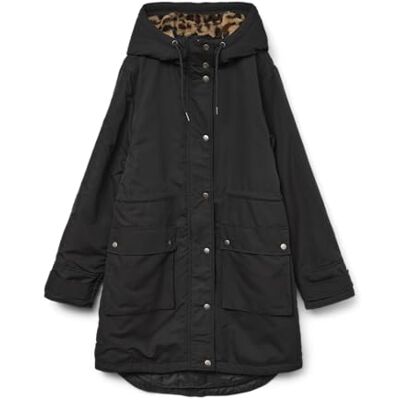 VERO MODA Vmsavanne Coat Ga Boo, svart, S VERO MODA Vmsavanne Coat Ga Boo, svart, S