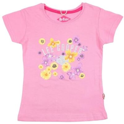 Lee Cooper flicka Maglietta Ragazza kortärmad skjorta, rosa, 4 år Lee Cooper flicka Maglietta Ragazza kortärmad skjorta, rosa, 4 år