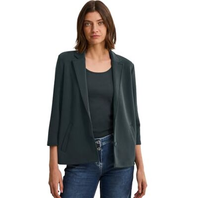 Cecil Dam Silk-Touch Blazer, Slate khaki, XL Cecil Dam Silk-Touch Blazer, Slate khaki, XL