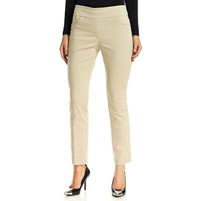 RUBY RD. Women's Pull-On Solar Millennium Super Stretch Pant, Chino, 6 RUBY RD. Women's Pull-On Solar Millennium Super Stretch Pant, Chino, 6