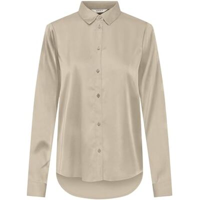 ONLY Onljane Life L/S skjorta WVN, Frostad mandel, L ONLY Onljane Life L/S skjorta WVN, Frostad mandel, L