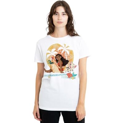 Moana sittande solnedgång dam t-shirt, vit, XX-Large, Vitt, XXL Moana sittande solnedgång dam t-shirt, vit, XX-Large, Vitt, XXL