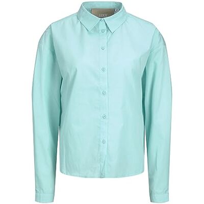 JJXX JACK & JONES Dam Jxmission Ls Relax skjorta Noos blus, aruba blå, M JJXX JACK & JONES Dam Jxmission Ls Relax skjorta Noos blus, aruba blå, M