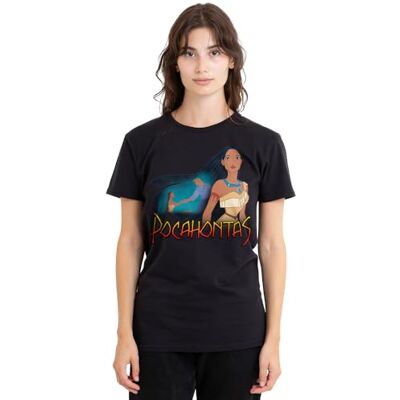 Pocahontas John Smith kanot dam t-shirt, svart, XX-Large, Svart, XXL Pocahontas John Smith kanot dam t-shirt, svart, XX-Large, Svart, XXL