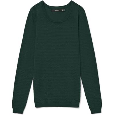 VERO MODA Damer Vmcare Structure Ls O-Neck Blouse Ganoos tröja, Pine Grove, XL VERO MODA Damer Vmcare Structure Ls O-Neck Blouse Ganoos tröja, Pine Grove, XL