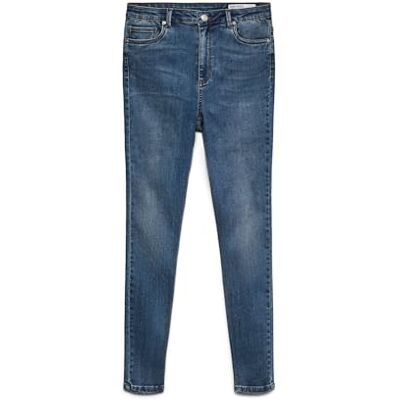 VERO MODA VMSOPHIA Skinny Fit Jeans med hög midja, Medium blå denim, L VERO MODA VMSOPHIA Skinny Fit Jeans med hög midja, Medium blå denim, L