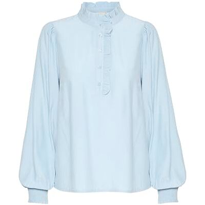 KAFFE långärmad blus Kadorit Celestial Blue 38, Himmelsk blå, 38 KAFFE långärmad blus Kadorit Celestial Blue 38, Himmelsk blå, 38
