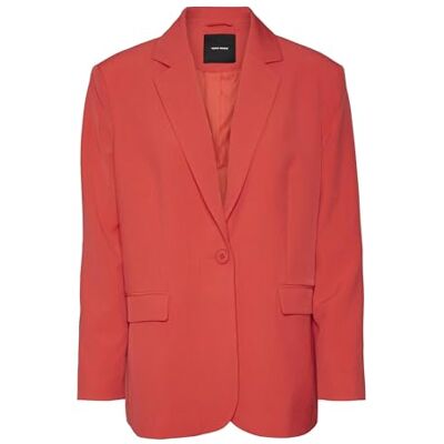 VERO MODA VMTROIANTHEA LS Long Noos Blazer, Bittersweet, XS, Bittersweet, XS VERO MODA VMTROIANTHEA LS Long Noos Blazer, Bittersweet, XS, Bittersweet, XS