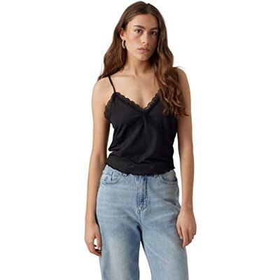 VERO MODA Bestseller A/S Dam VMDITTE Singlet Crop JRS NOOS topp, svart, L, svart, L VERO MODA Bestseller A/S Dam VMDITTE Singlet Crop JRS NOOS topp, svart, L, svart, L
