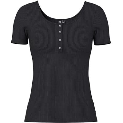 PIECES dam pckitte Ss Top Noos Bc t-shirt, svart, XL PIECES dam pckitte Ss Top Noos Bc t-shirt, svart, XL
