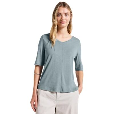 Street One V-ringad T-shirt, Arona Blue, 38 Street One V-ringad T-shirt, Arona Blue, 38