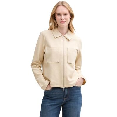 TOM TAILOR damblazer, 35541 – sommar beige melerad, 3XL TOM TAILOR damblazer, 35541 – sommar beige melerad, 3XL