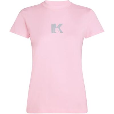 KARL LAGERFELD JEANS , kvinnor, smala korta ärmar, K-logotyp, slim fit, fairytale, XS KARL LAGERFELD JEANS , kvinnor, smala korta ärmar, K-logotyp, slim fit, fairytale, XS