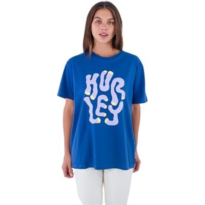 Hurley Kortärmad T-shirt för kvinnor Yoko, Blå, XS Hurley Kortärmad T-shirt för kvinnor Yoko, Blå, XS
