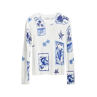Desigual Tammerfors_tröjor för kvinnor, Blå, XL Desigual Tammerfors_tröjor för kvinnor, Blå, XL
