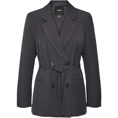 VERO MODA VMZOE LS Loose Belted blazer, Obsidian, 38 VERO MODA VMZOE LS Loose Belted blazer, Obsidian, 38