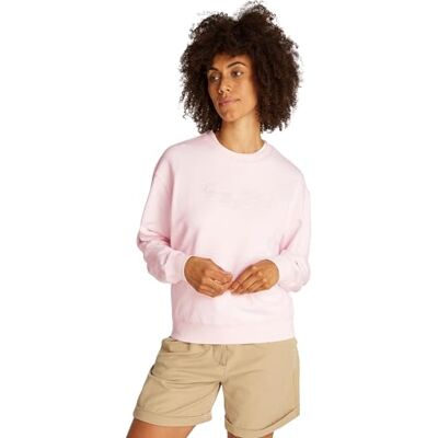 Tommy Hilfiger REG SCRIPT TRÖJA WW0WW45430, rosa, XXS, Rosa (ljusrosa), XXS Tommy Hilfiger REG SCRIPT TRÖJA WW0WW45430, rosa, XXS, Rosa (ljusrosa), XXS