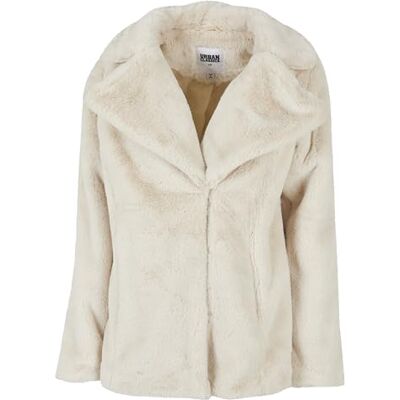 Urban Classics Damjacka, Lapel Teddy jacka, vit och 4XL, Vit, 4XL Urban Classics Damjacka, Lapel Teddy jacka, vit och 4XL, Vit, 4XL