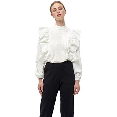 Minus Damer Yuri Blouse, Bryt vit, 46 SE Minus Damer Yuri Blouse, Bryt vit, 46 SE
