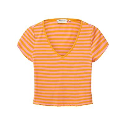 TOM TAILOR Denim dam T-tröja 1036538, 31709 – mango rosa ränder, S TOM TAILOR Denim dam T-tröja 1036538, 31709 – mango rosa ränder, S