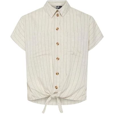 PIECES Pcpia Ss Tie Shirt Noos, Björk, XL PIECES Pcpia Ss Tie Shirt Noos, Björk, XL