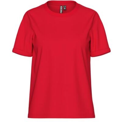 PIECES Pcria Ss Fold Up Solid Tee Noos Bc, Klubb, XL PIECES Pcria Ss Fold Up Solid Tee Noos Bc, Klubb, XL