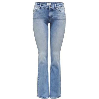 ONLY Onlblush LW Flared DNM Rea155 Noos Kvinna, Denim Light Medium, (XL) W x 32L ONLY Onlblush LW Flared DNM Rea155 Noos Kvinna, Denim Light Medium, (XL) W x 32L