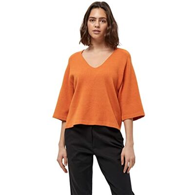 Peppercorn Dam Rosalia 3/4 ärm pullover, 6675 m Peach Karamel Melange, L Peppercorn Dam Rosalia 3/4 ärm pullover, 6675 m Peach Karamel Melange, L