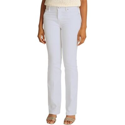 Tommy Hilfiger BOOTCUT RW WHITE WW0WW44362, vit, 3228, Vit (Th Optic White), 28W / 32L Tommy Hilfiger BOOTCUT RW WHITE WW0WW44362, vit, 3228, Vit (Th Optic White), 28W / 32L