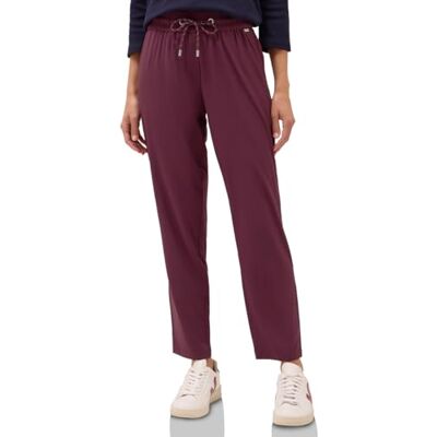 Cecil Byxor i avslappnad passform, Mulberry Red, XS / 28L Cecil Byxor i avslappnad passform, Mulberry Red, XS / 28L