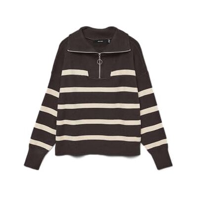 VERO MODA Stickad damtröja VMSABA tröja, Choklad tårta, M VERO MODA Stickad damtröja VMSABA tröja, Choklad tårta, M